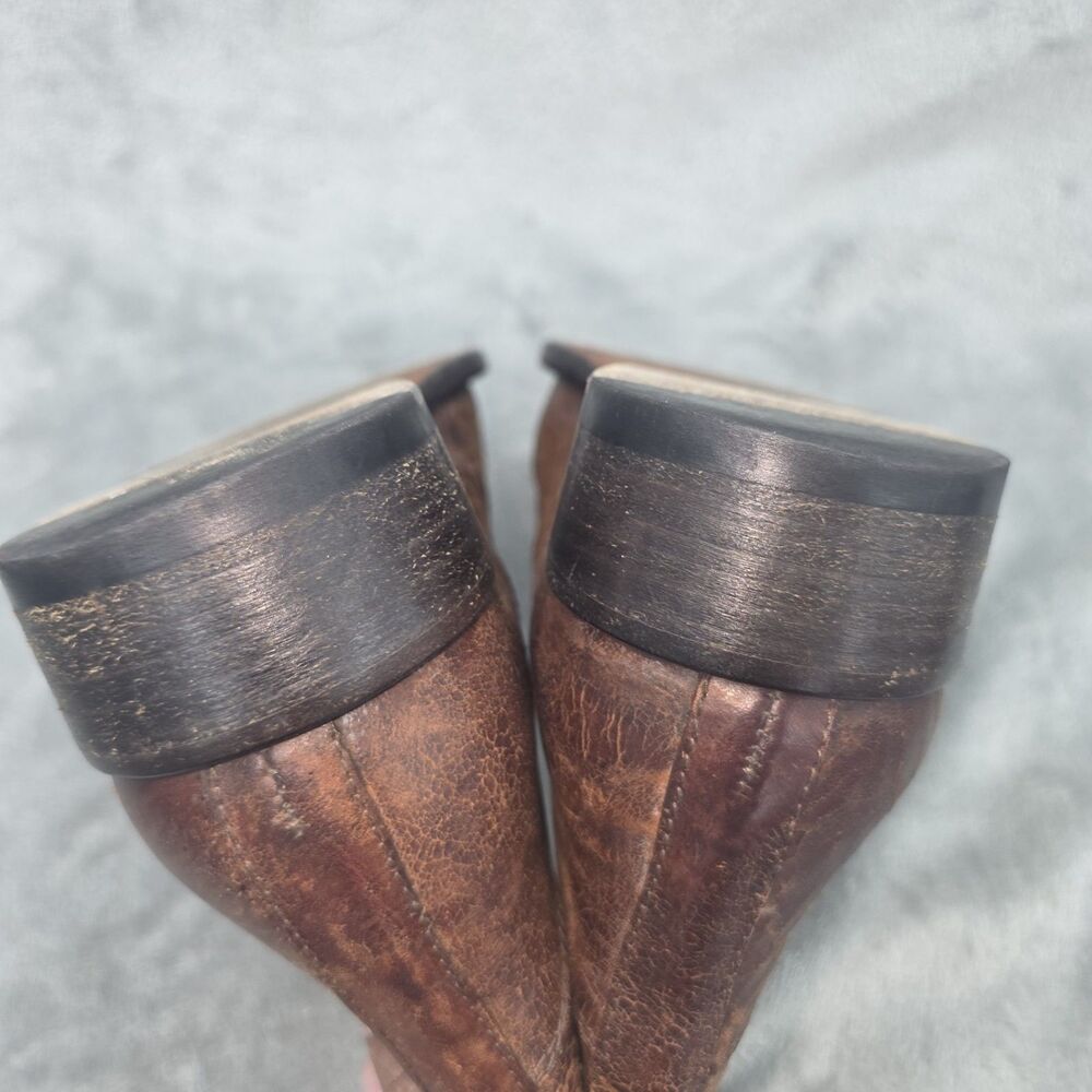 BUTTERO Ankle Chelsea Boots Brown Leather Size 41 Made In Italy - Picture 11 of 11